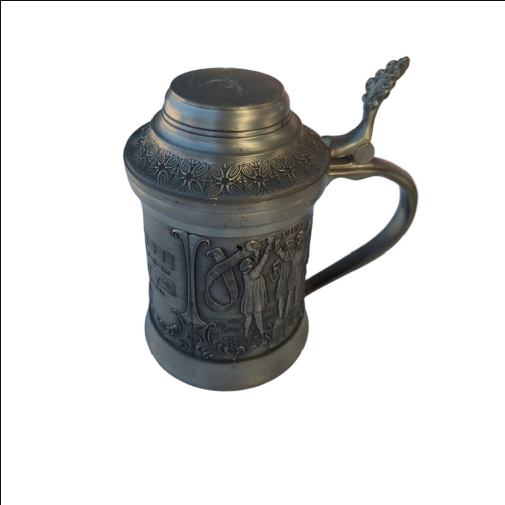 German Pewter Beer Mug  SKS ZINN 95 Germany, Used